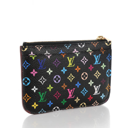 Louis Vuitton Monogram Multicolor Key Pouch Black Grenade 3 of 7