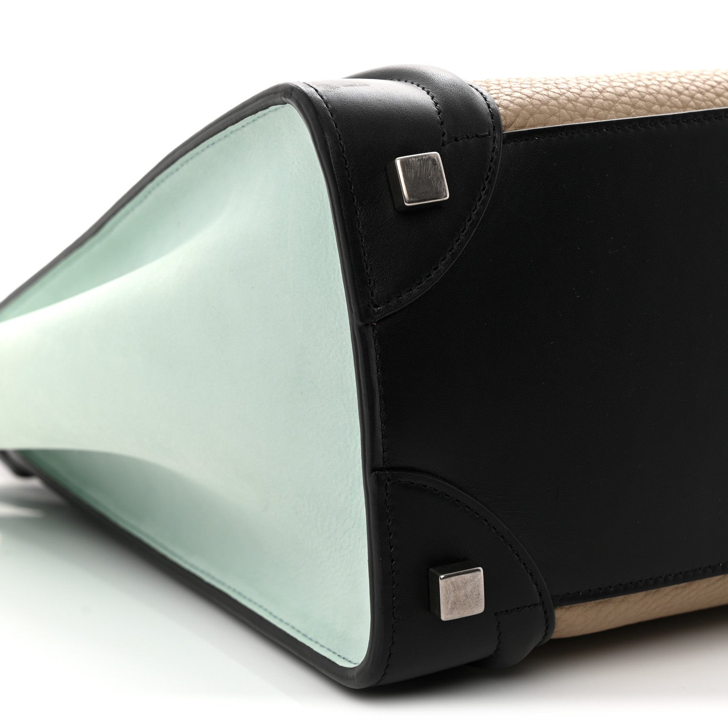 Celine Bullhide Nubuck Micro Tri-Color Luggage Beige Multicolor 8 of 9