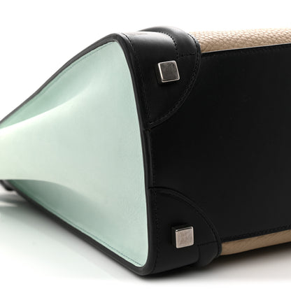 Celine Bullhide Nubuck Micro Tri-Color Luggage Beige Multicolor 8 of 9
