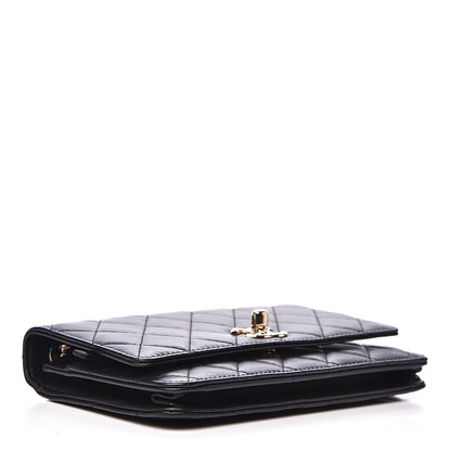 Chanel Lambskin Quilted Trendy CC Wallet On Chain WOC Black 3 of 15