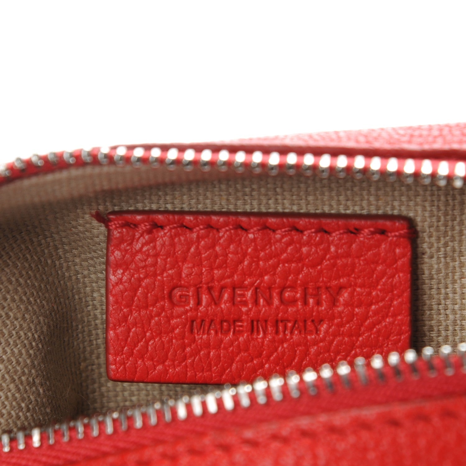 Givenchy Sugar Goatskin Pandora Wristlet Medium Red 7 of 8