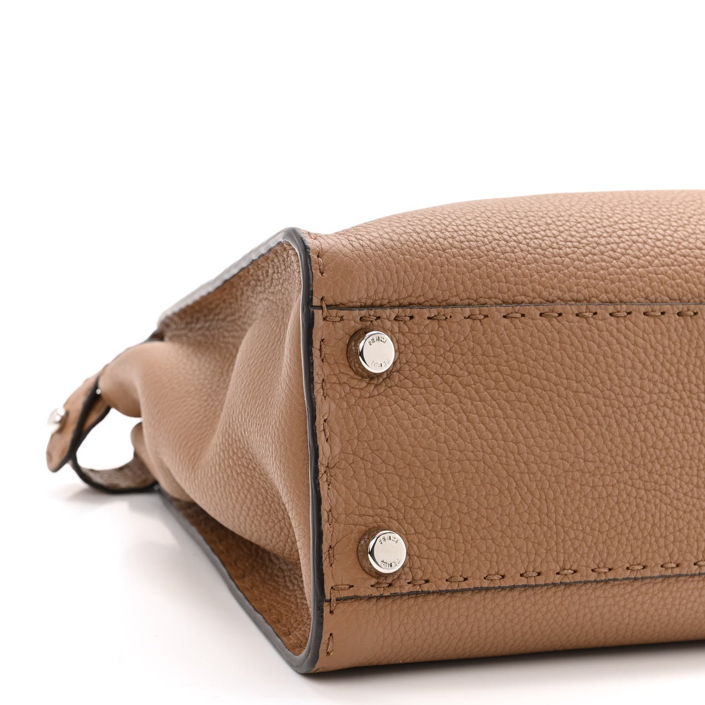 Cuoio Romano Selleria Bi-Color Medium Peekaboo Iconic Satchel Mou Deserto