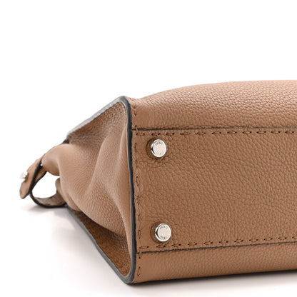 Fendi Cuoio Romano Selleria Bi-Color Medium Peekaboo Iconic Satchel Mou Deserto 8 of 10