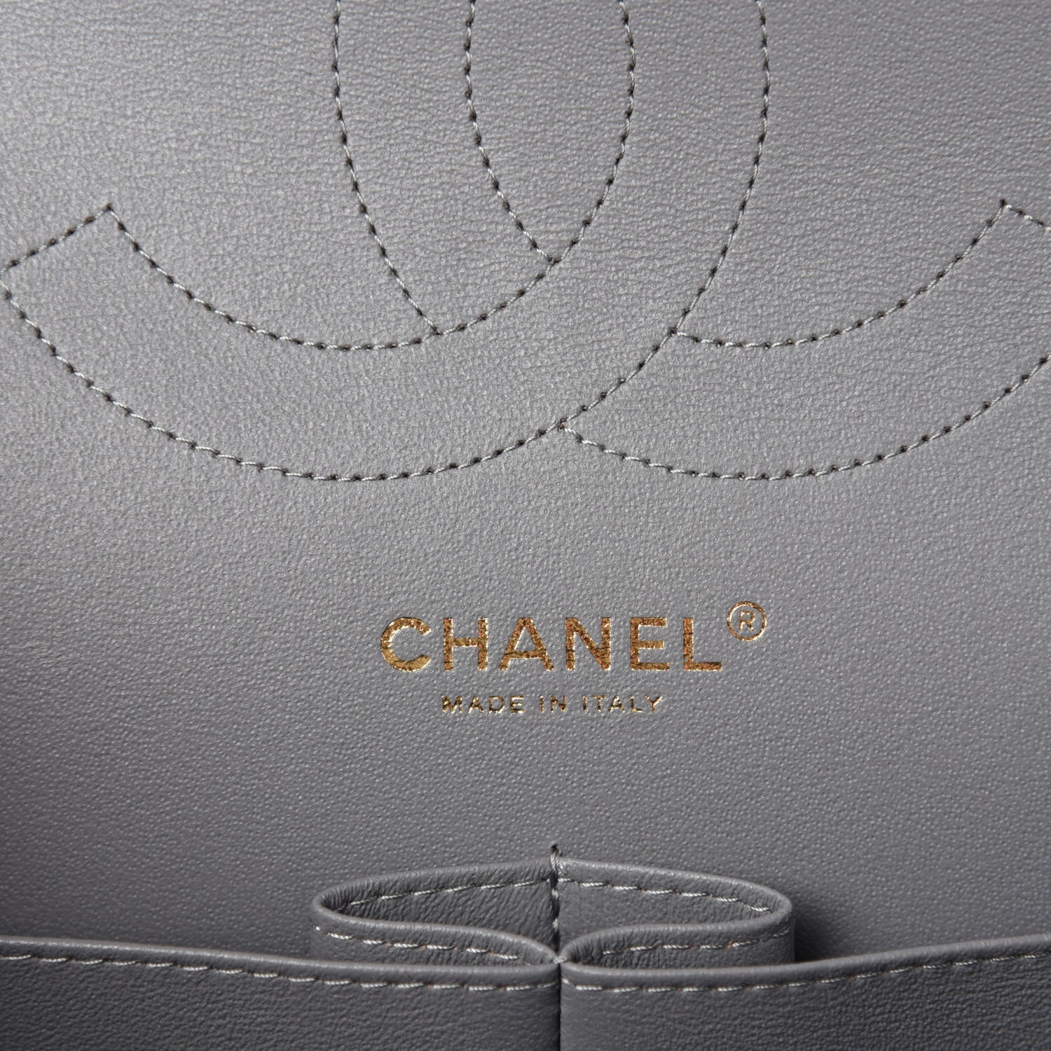 Chanel Caviar Quilted Jumbo Double Flap Grey 8 of 10