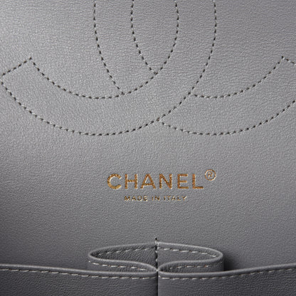 Chanel Caviar Quilted Jumbo Double Flap Grey 8 of 10