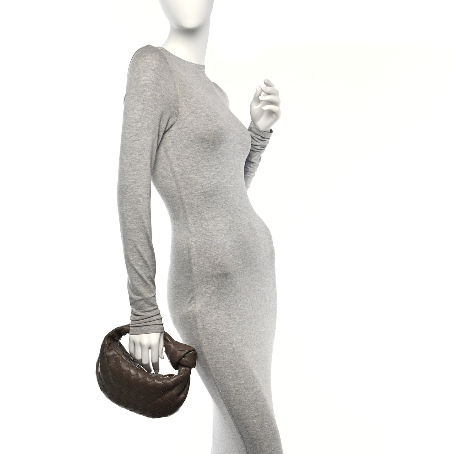 Nappa Intrecciato Mini Jodie Dark Taupe