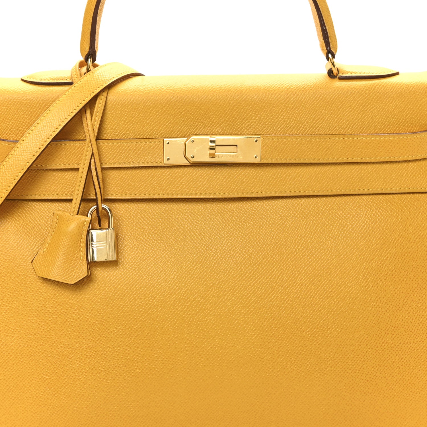 Hermes Courchevel Kelly Retourne 35 Jaune 8 of 10