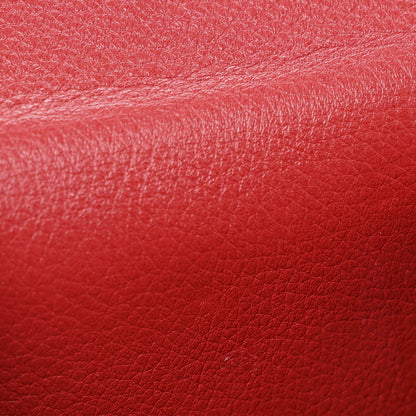 Gucci Pebbled Calfskin Soho Compact Flap Wallet Red 8 of 8