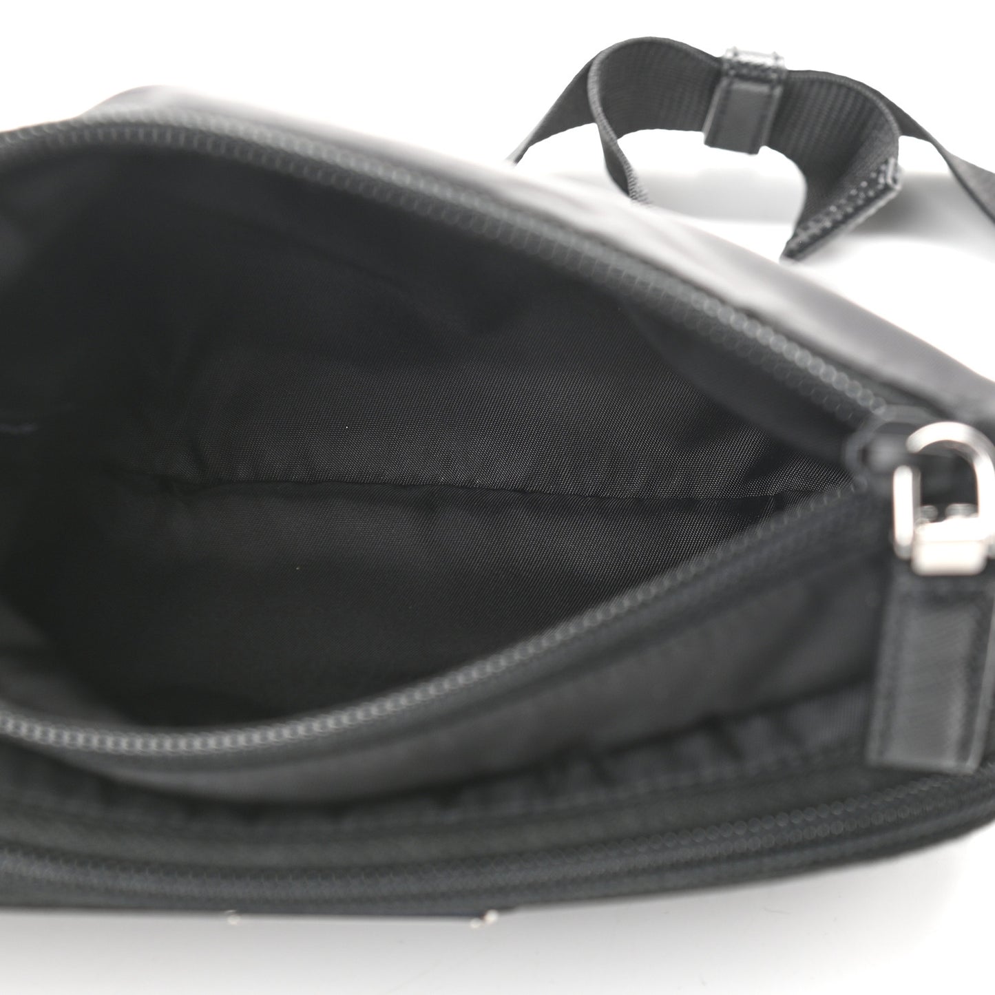 Tessuto Nylon Saffiano Belt Bag Black
