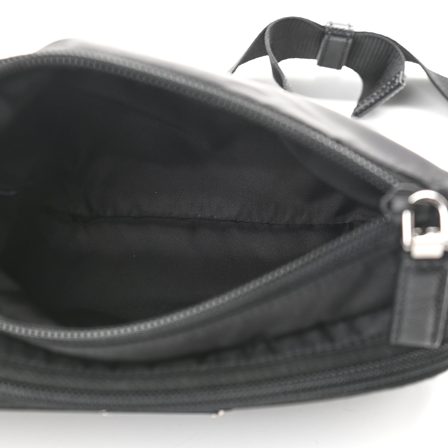 Prada Tessuto Nylon Saffiano Belt Bag Black 4 of 10