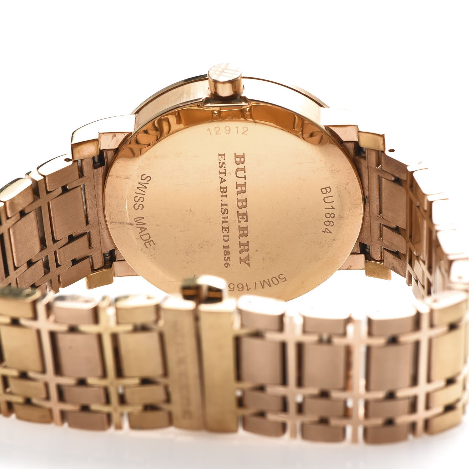 Burberry Stainless Steel 38mm Heritage Quartz Watch Rose BU1864 6 of 7