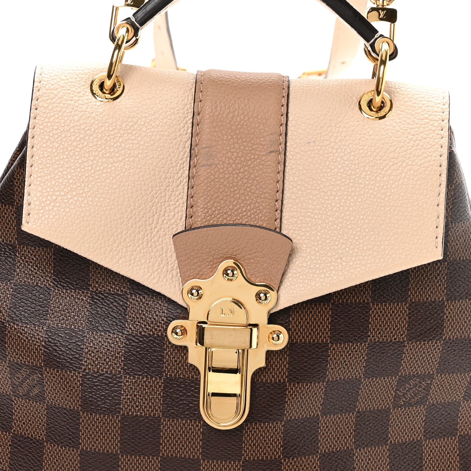 Louis Vuitton Damier Ebene Clapton Backpack Creme 7 of 9