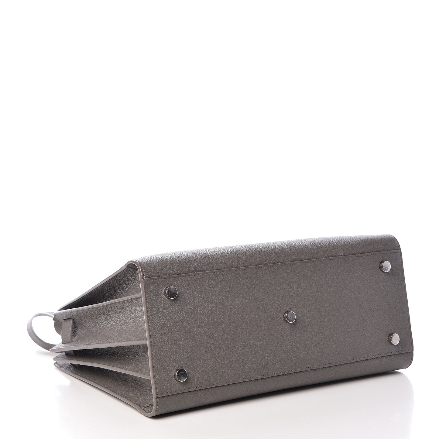 Grained Calfskin Small Sac De Jour Fog
