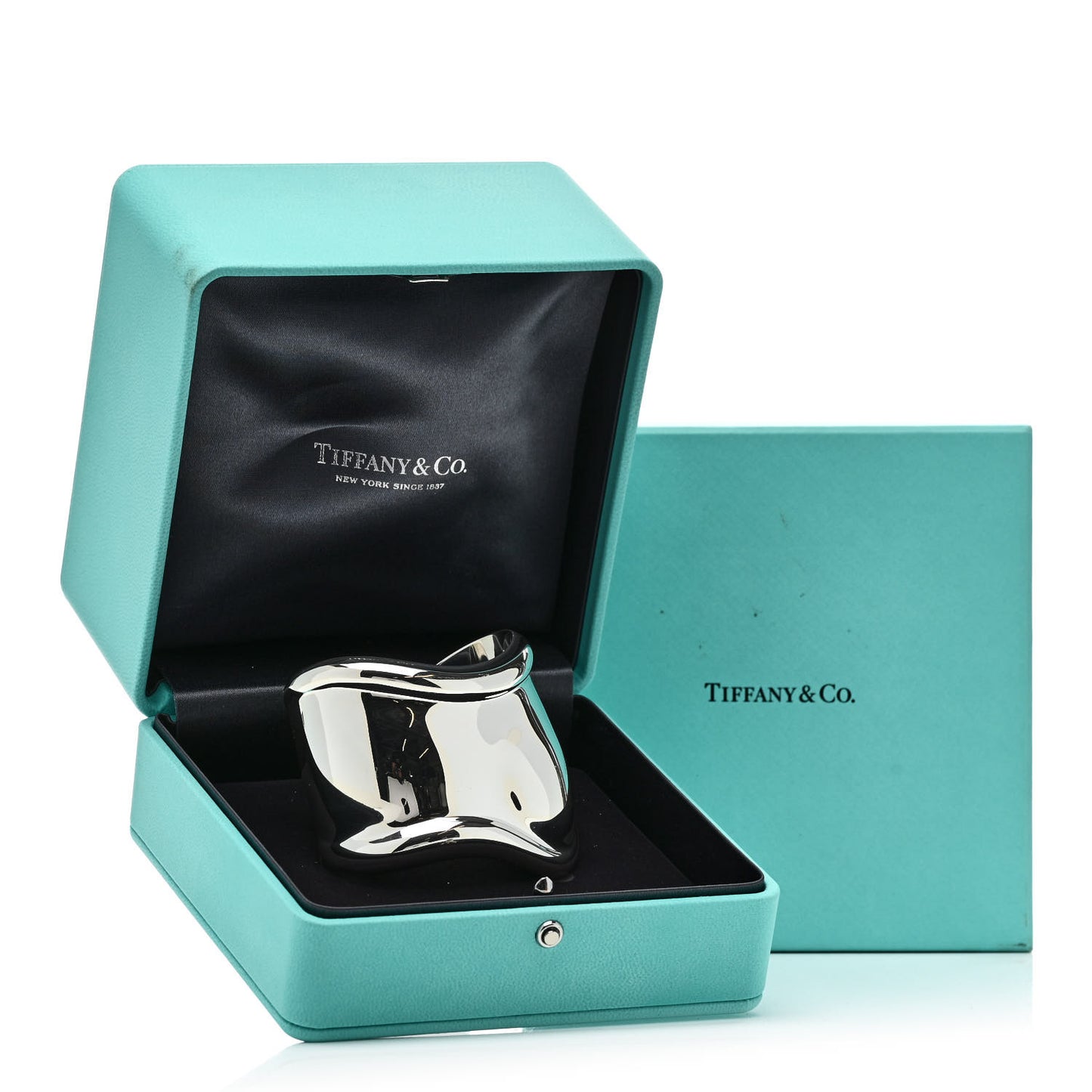 Sterling Silver Elsa Peretti Medium Left Wrist Bone Cuff Bracelet