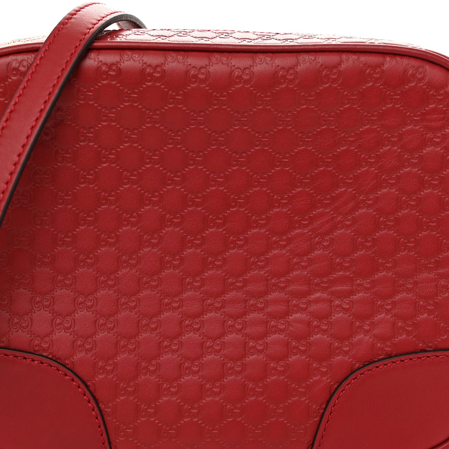 Microguccissima Mini Bree Messenger Bag Red