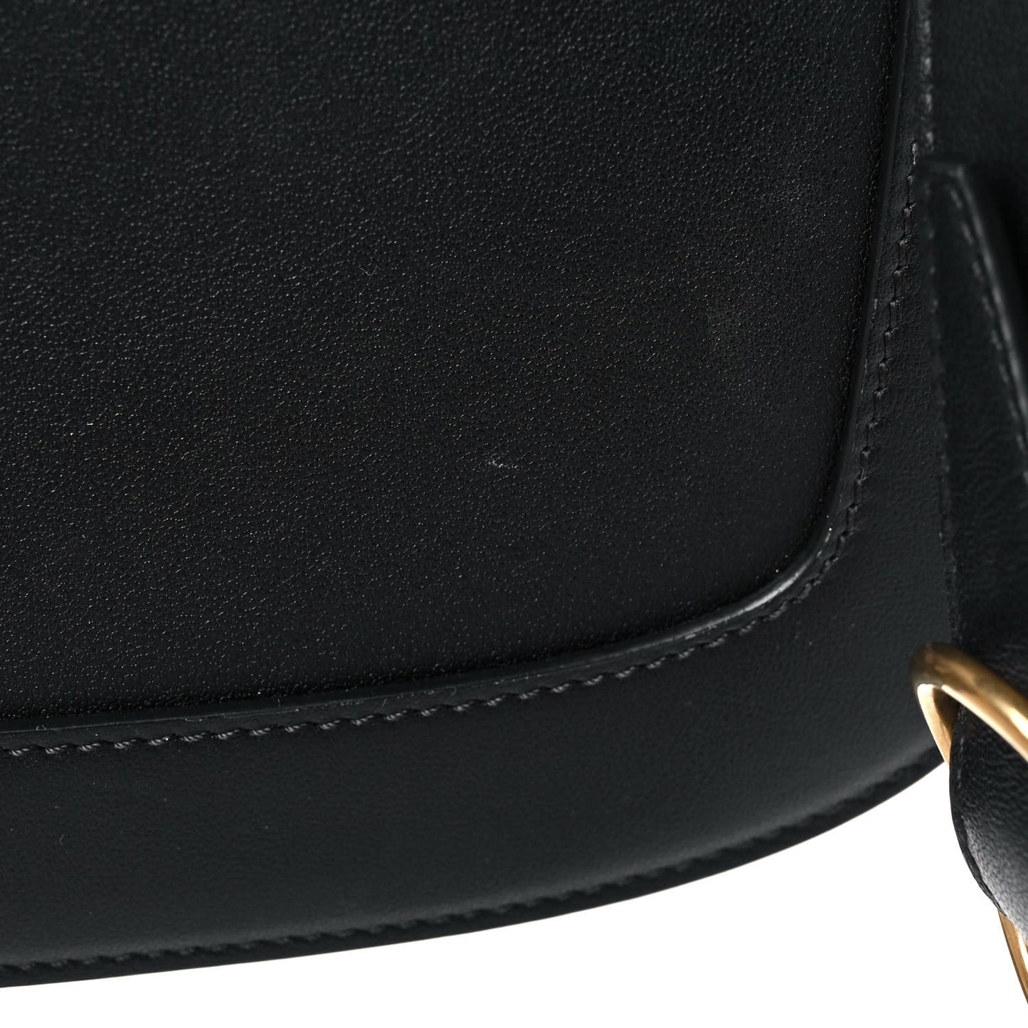 Smooth Calfskin Supervee Shoulder Bag Black