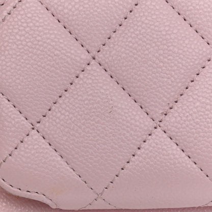 Chanel Caviar Quilted CC Pocket Bucket Bag Light Pink 15 of 16