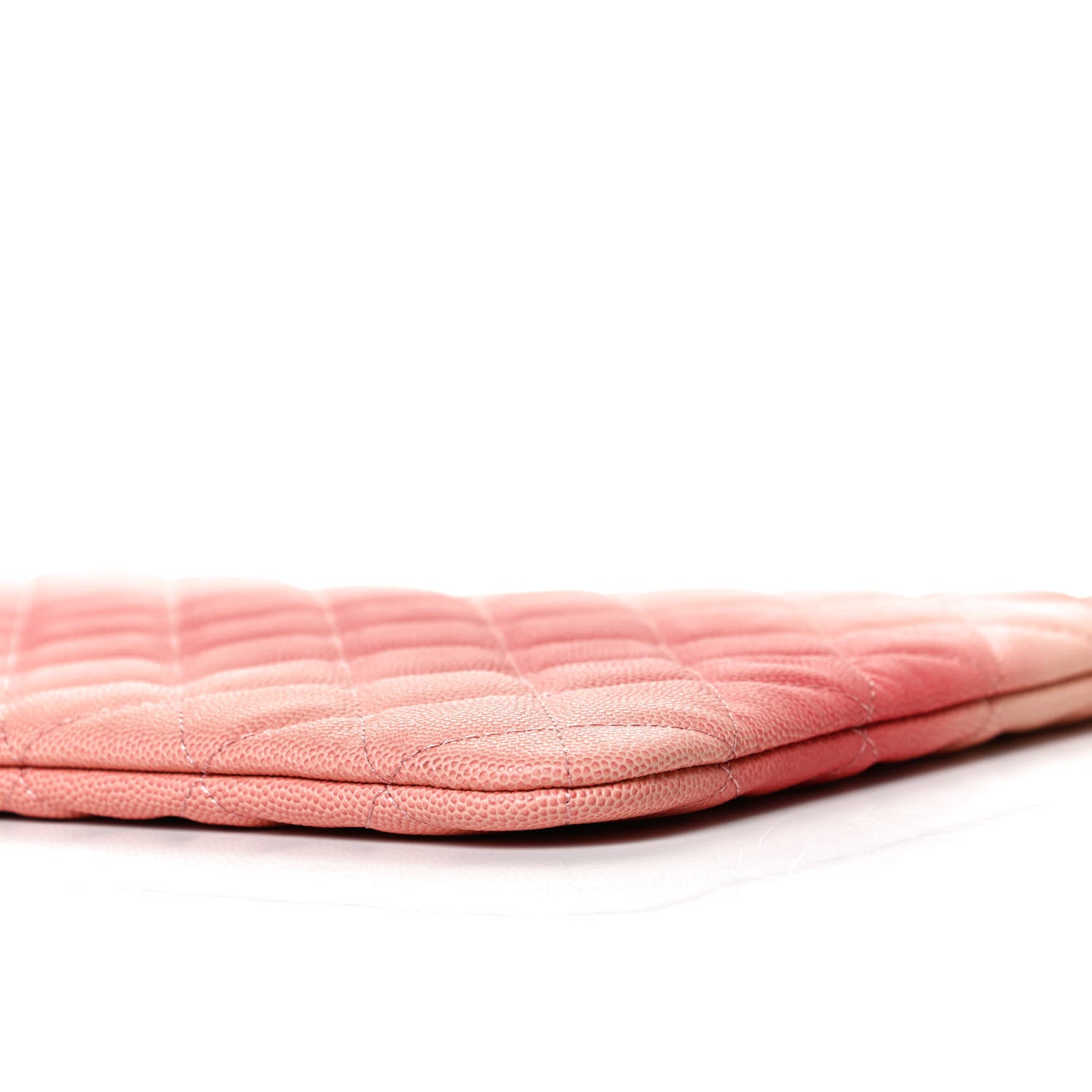 Chanel Caviar Quilted Ombre Medium Cosmetic Case Coral 10 of 12