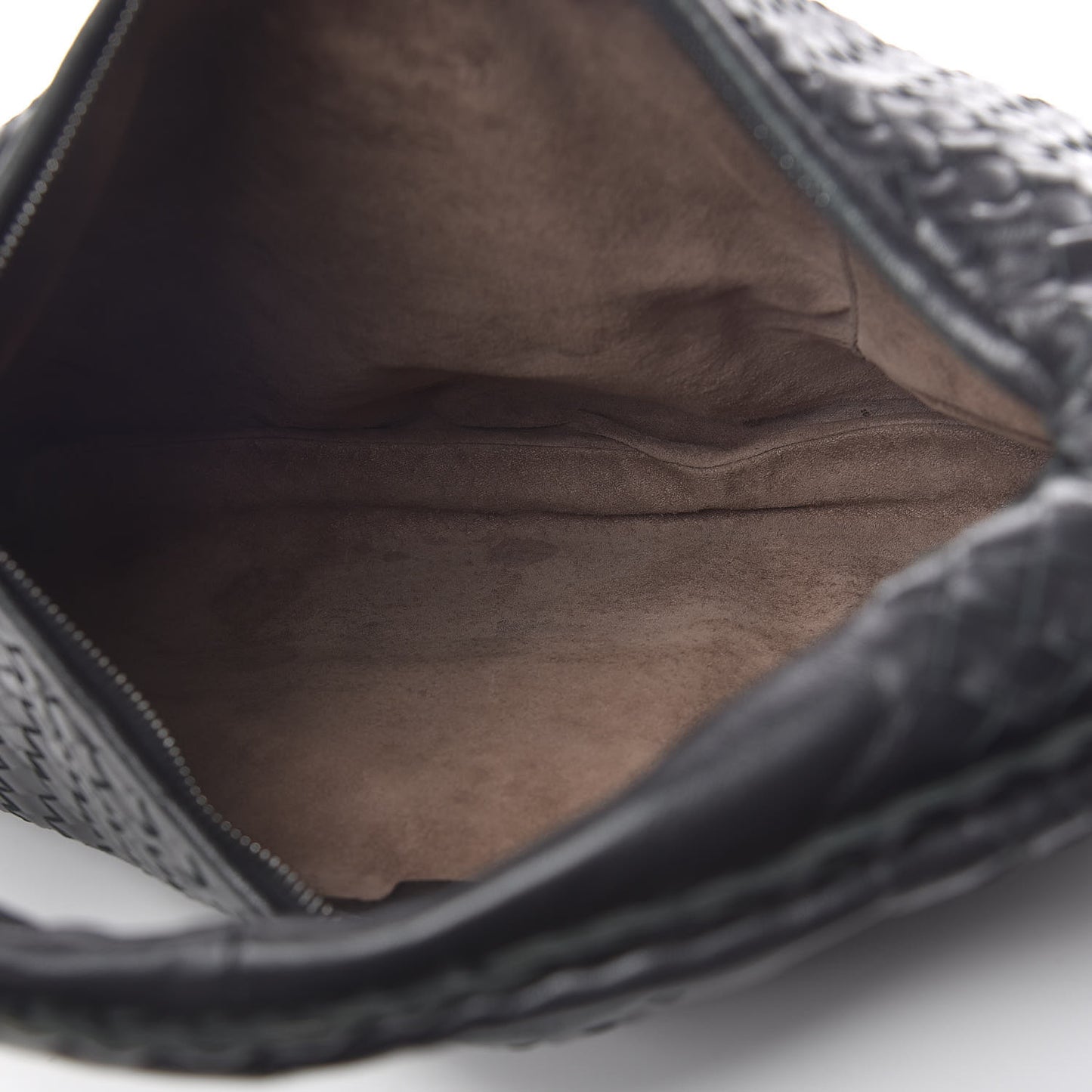 Nappa Intrecciato Large Veneta Hobo Black