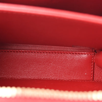 Chanel Caviar Quilted Small CC Filigree Vanity Case Red 6 of 11