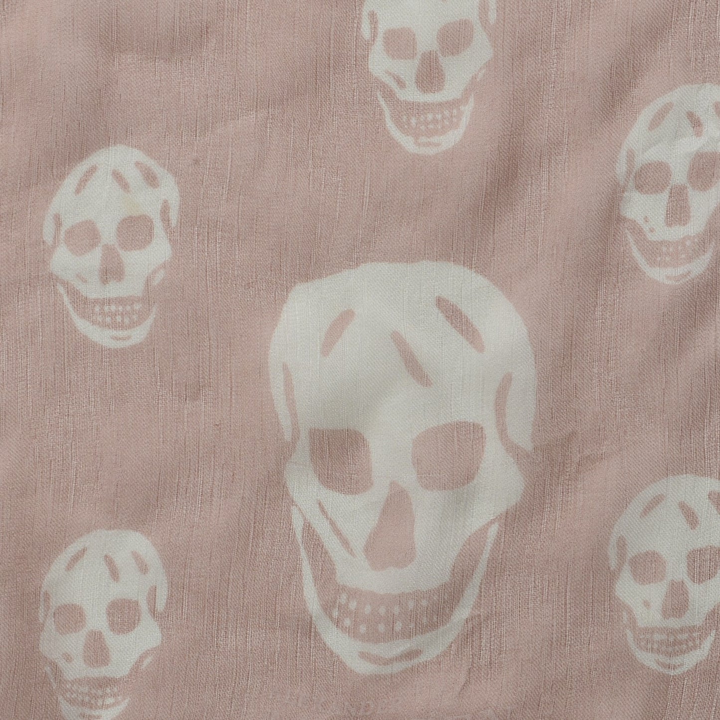 Silk Chiffon Skull Scarf Pink