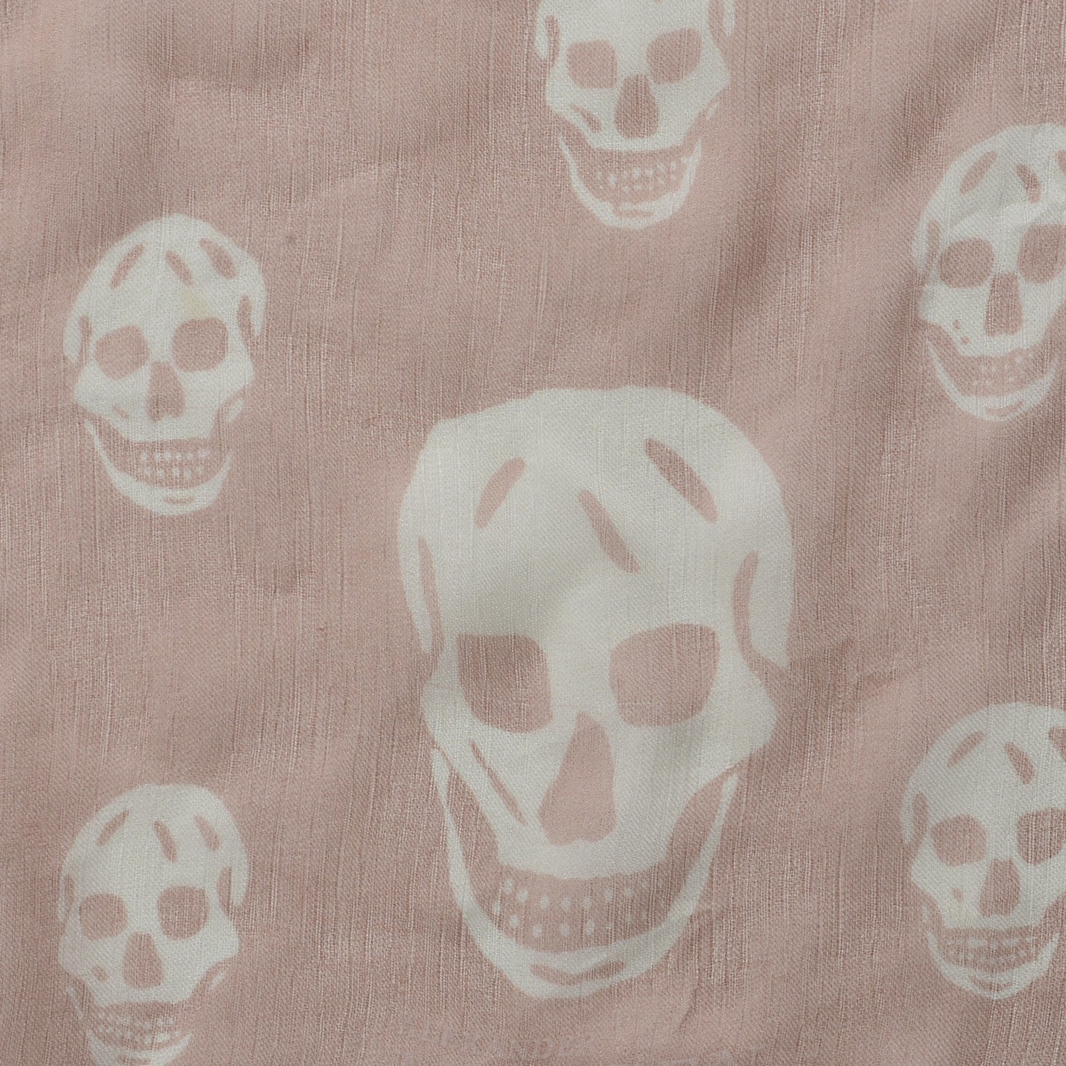 Alexander McQueen Silk Chiffon Skull Scarf Pink 4 of 6