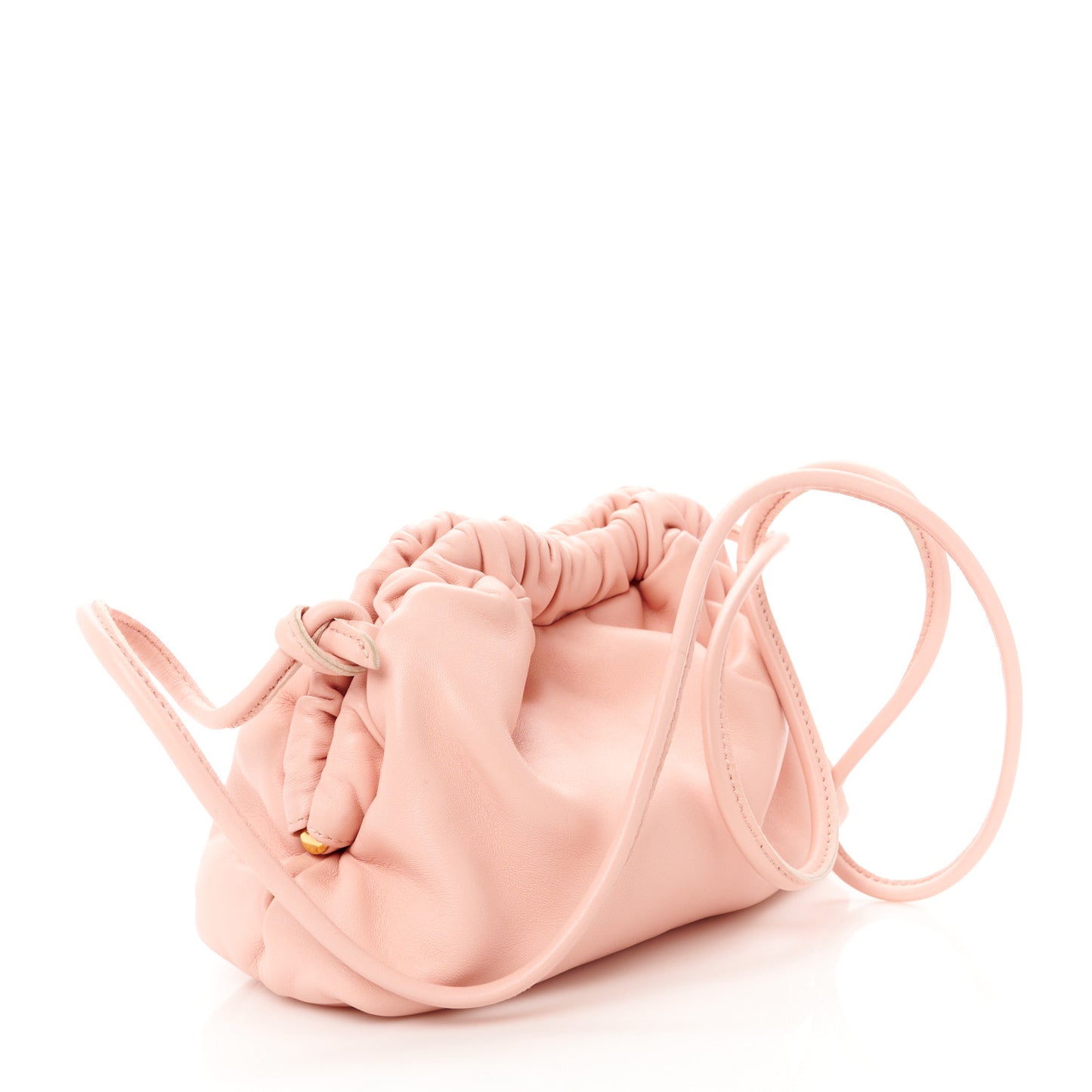 Lambskin Mini Cloud Clutch Dahlia