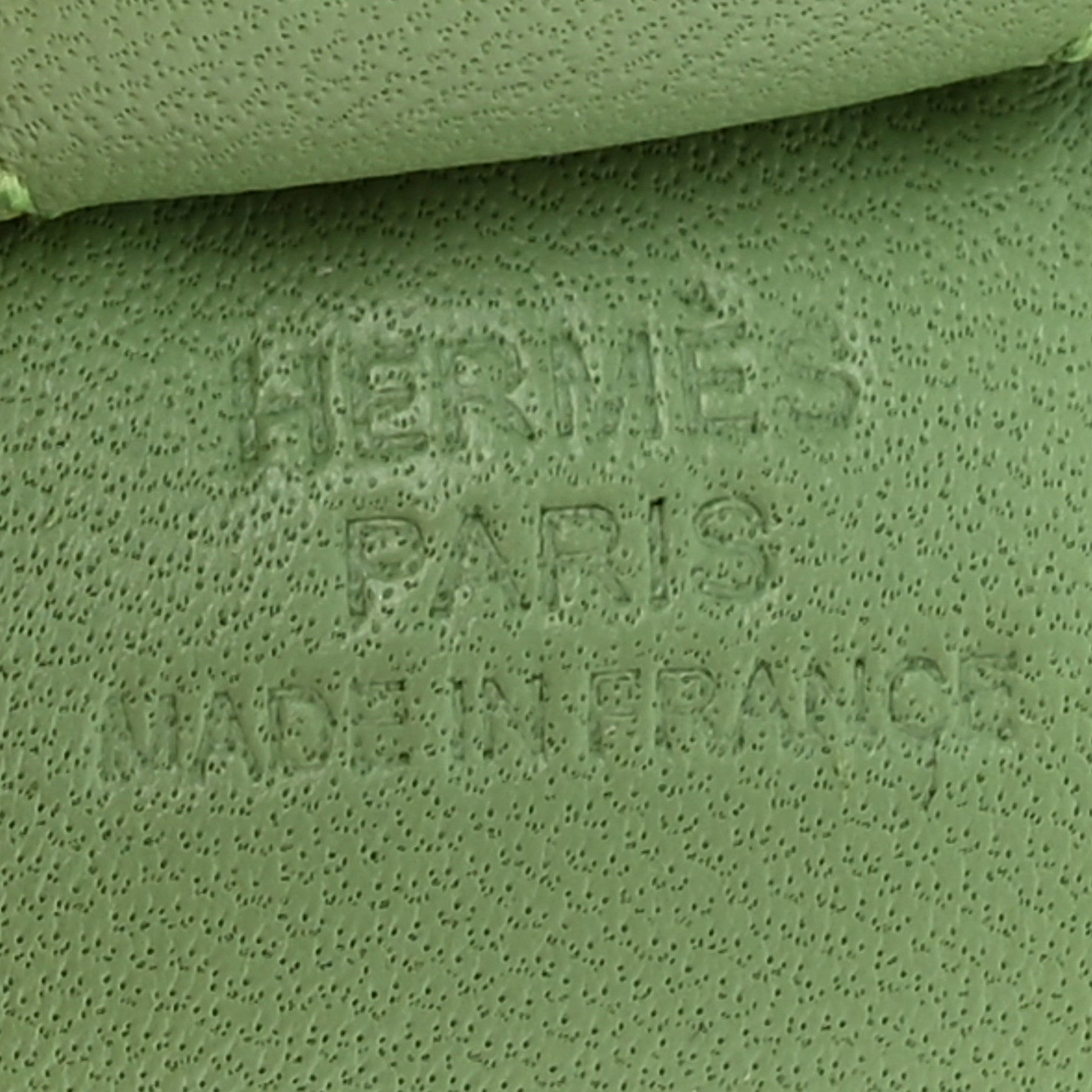 Hermes Milo Lambskin Grigri Rodeo Horse Bag Charm PM Vert Criquet 3 of 4