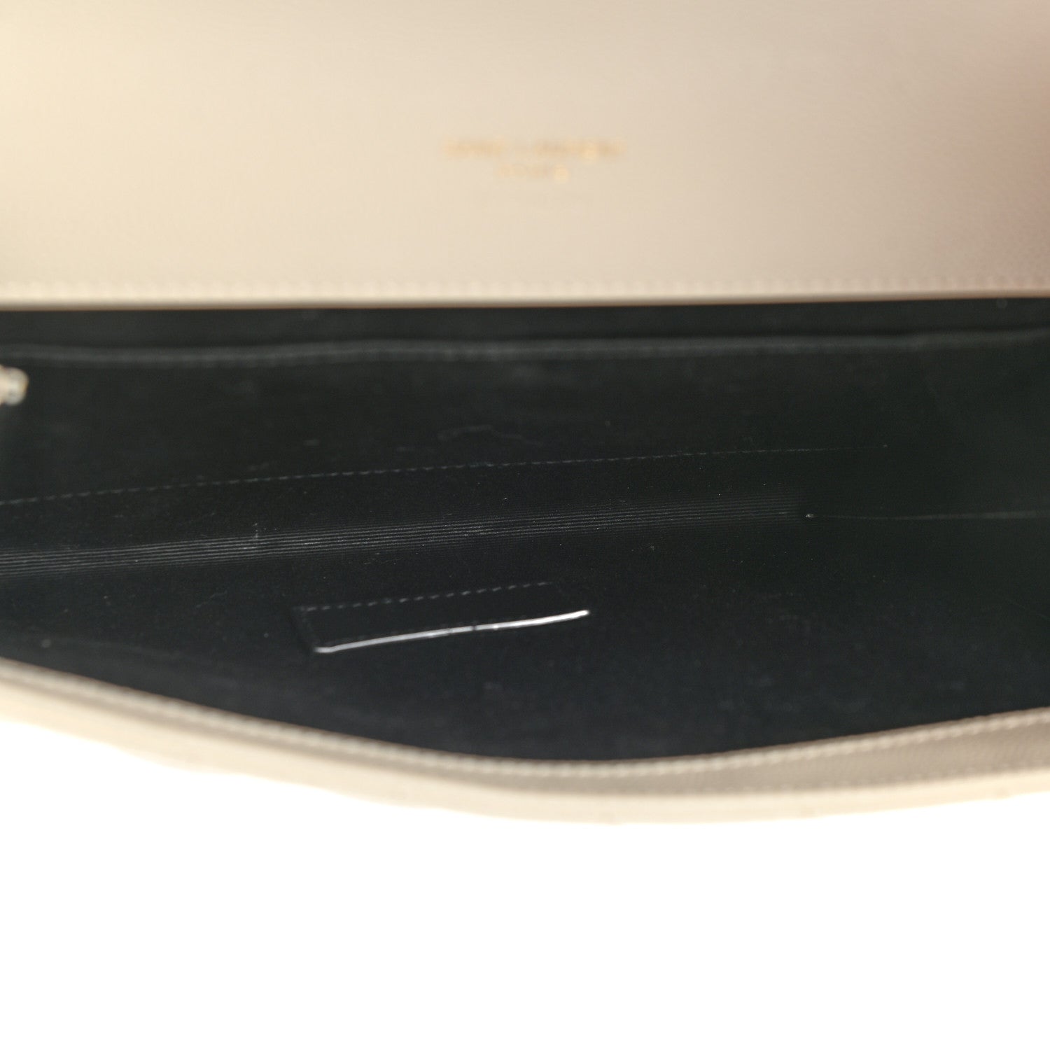 Saint Laurent Grain De Poudre Textured Mixed Matelasse Triquilt Monogram Clutch Blanc Vintage 5 of 8