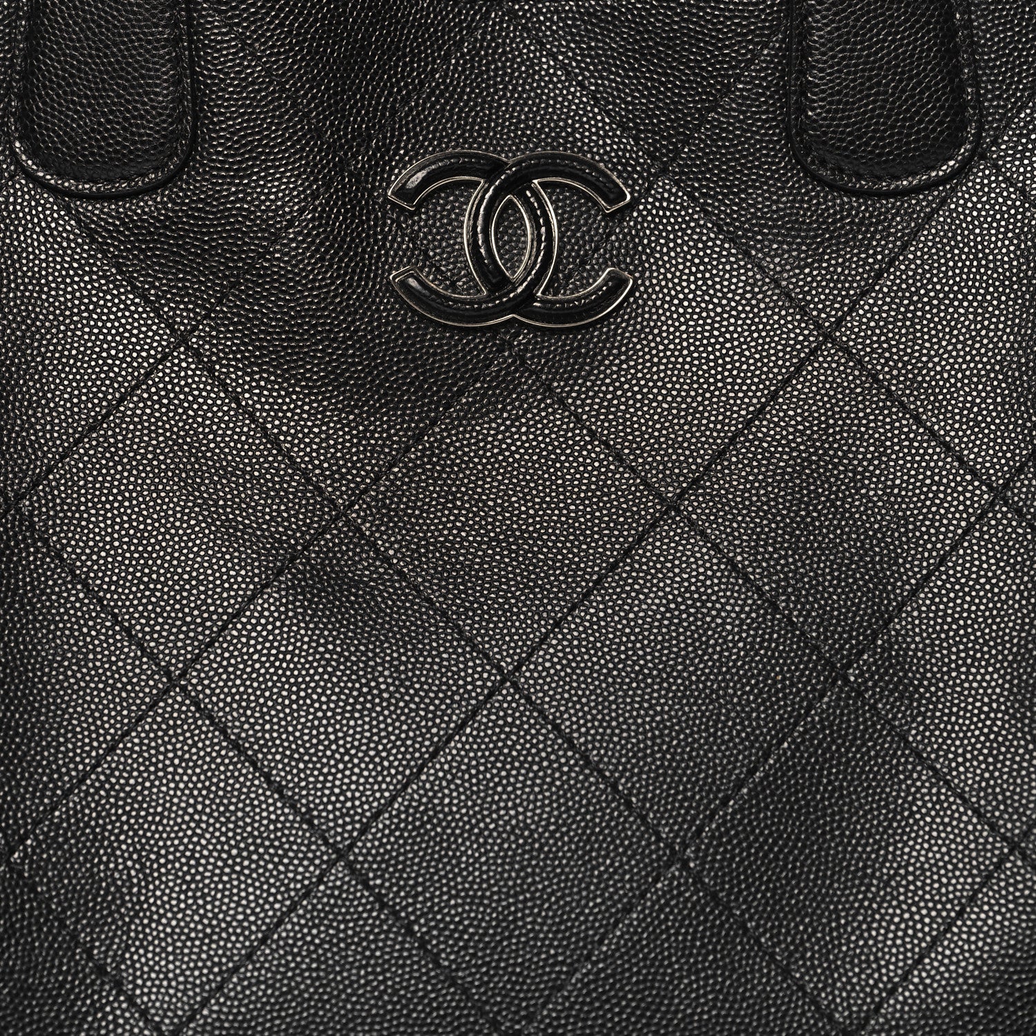 Chanel Caviar Stitched Large Shopping Tote Black 8 of 14