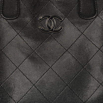 Chanel Caviar Stitched Large Shopping Tote Black 8 of 14