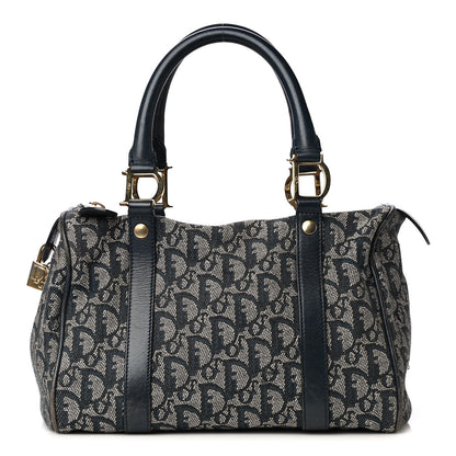 Christian Dior Monogram Boston Navy Blue 1 of 8