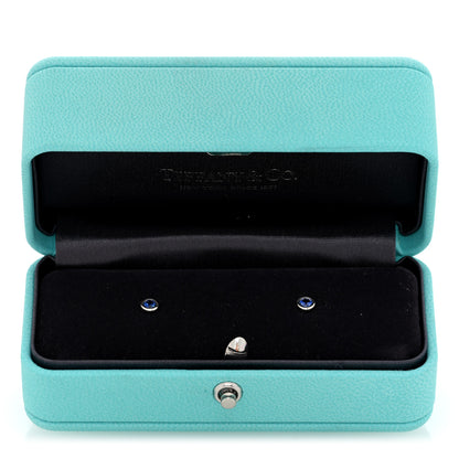 Tiffany Platinum Blue Sapphire .22ctw Color By The Yard Earrings 5 of 5