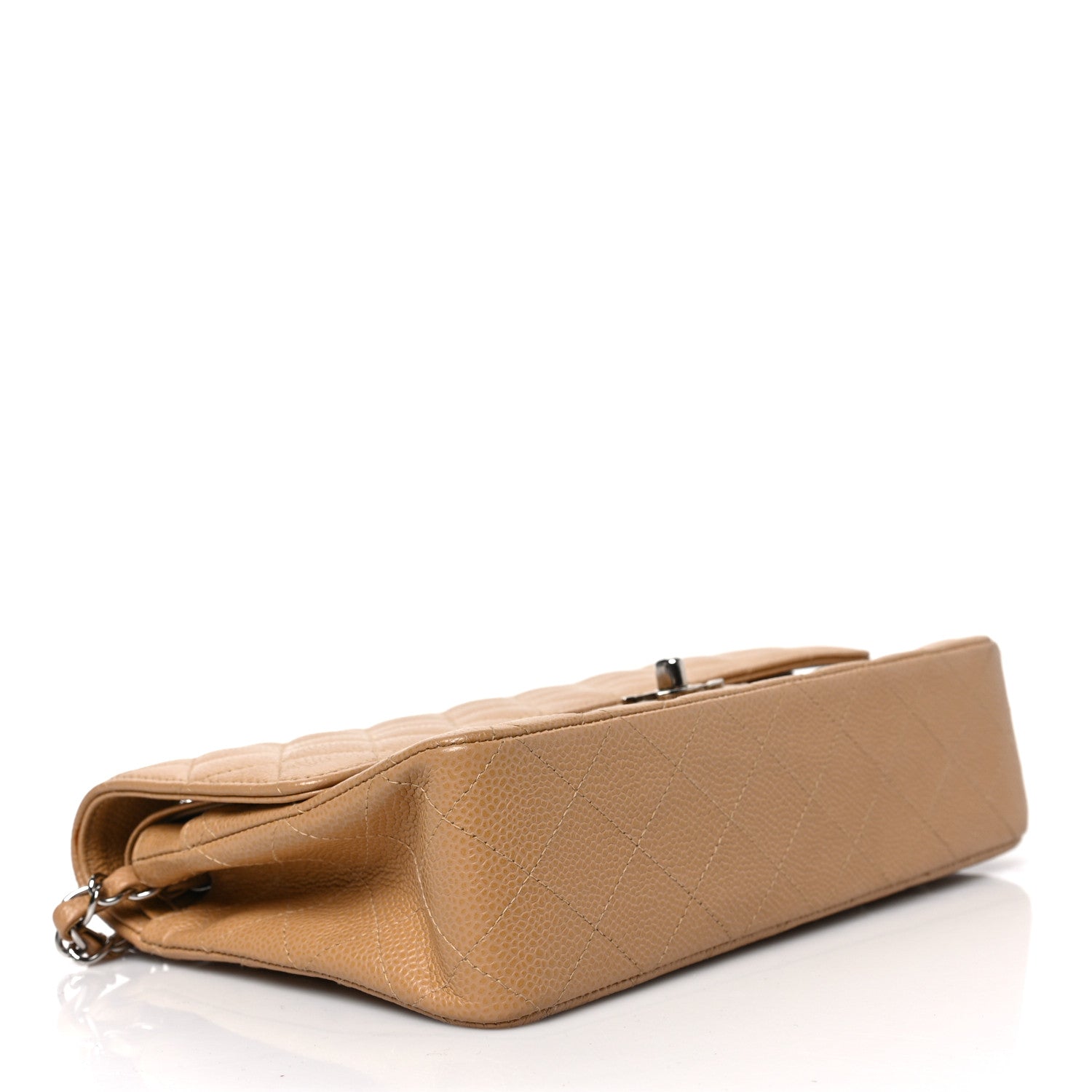 Chanel Caviar Quilted Medium Double Flap Beige 4 of 8