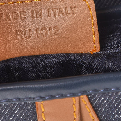 Christian Dior Denim Calfskin Saddle Bag Blue 7 of 9