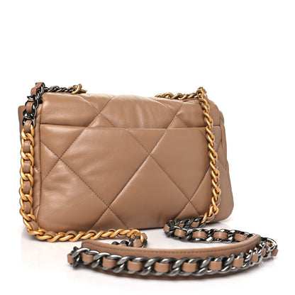 Chanel Lambskin Quilted Medium Chanel 19 Flap Brown 3 of 11