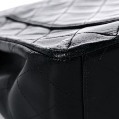 Chanel Lambskin Quilted XL Jumbo Single Flap Black 11 of 17