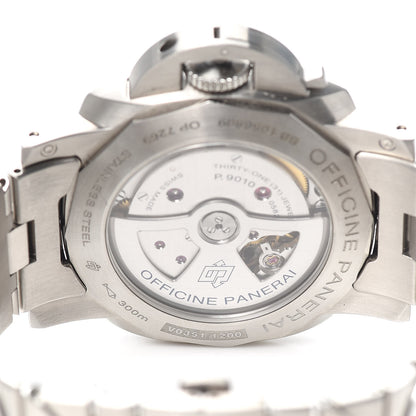 Panerai Stainless Steel 44mm Luminor Marina 3 Day Automatic Watch Blue PAM01058 4 of 6