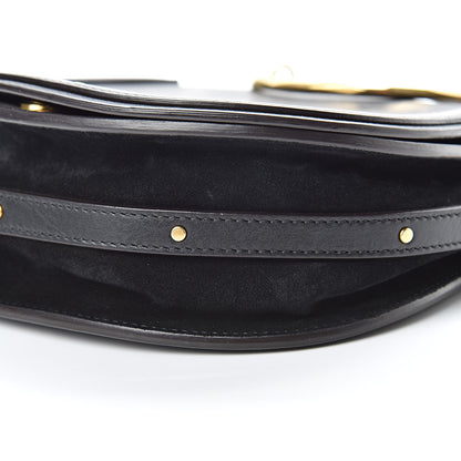Chloe Calfskin Suede Medium Nile Bracelet Bag Black 10 of 16