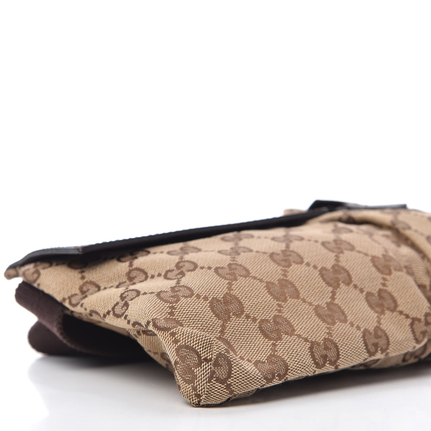 Gucci GG Monogram Double Pocket Belt Bag Dark Brown 6 of 11