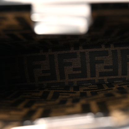 Fendi X FRGMT X POKEMON Fabric Jacquard FF 1974 Pokemon Inlay Peekaboo I See U Petite Satchel Tobacco Moro Giallo 6 of 11