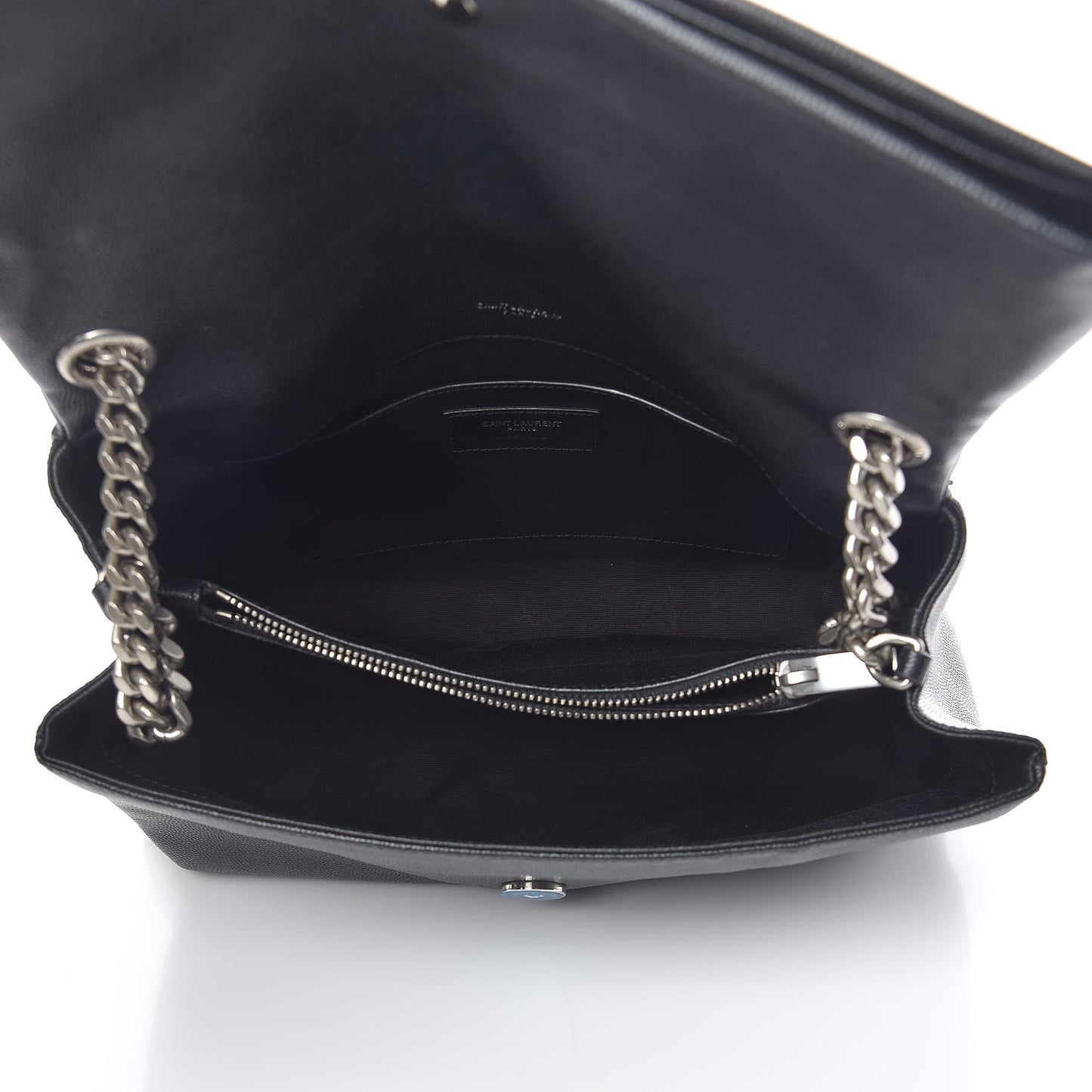 Grain De Poudre Medium West Hollywood Monogram Fold-Over Black