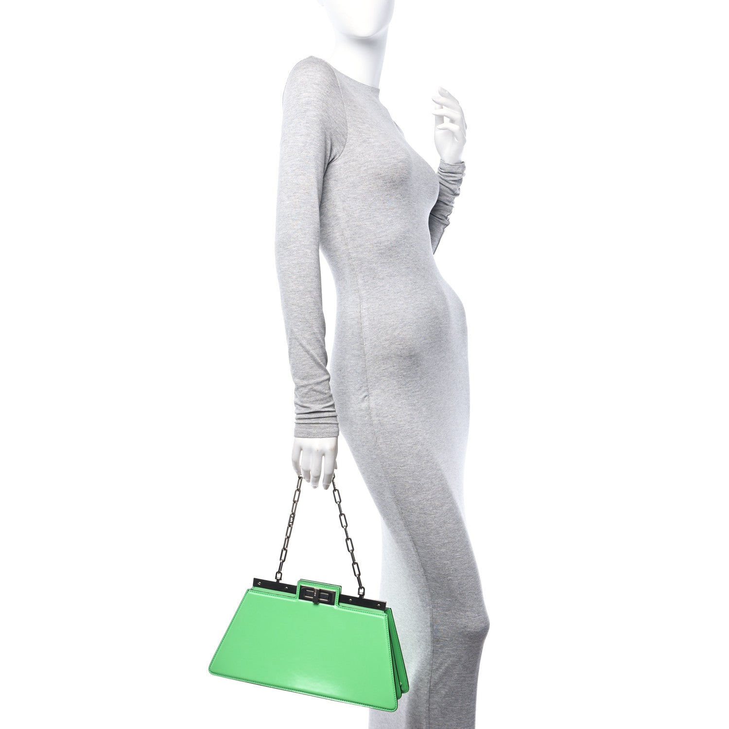 Fendi Shiny Nappa Peekaboo Cut Edamame 2 of 10