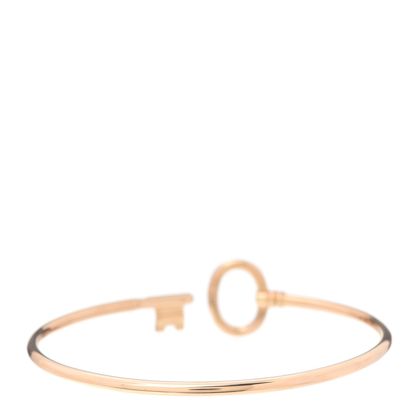 18K Rose Gold Diamond Keys Wire Bracelet