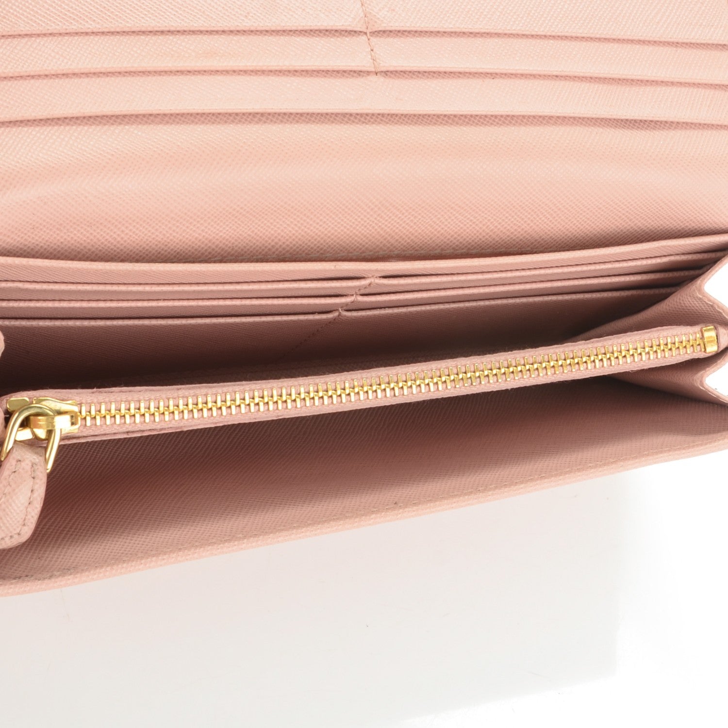 Prada Saffiano Metal Continental Flap Wallet Orchidea 5 of 7