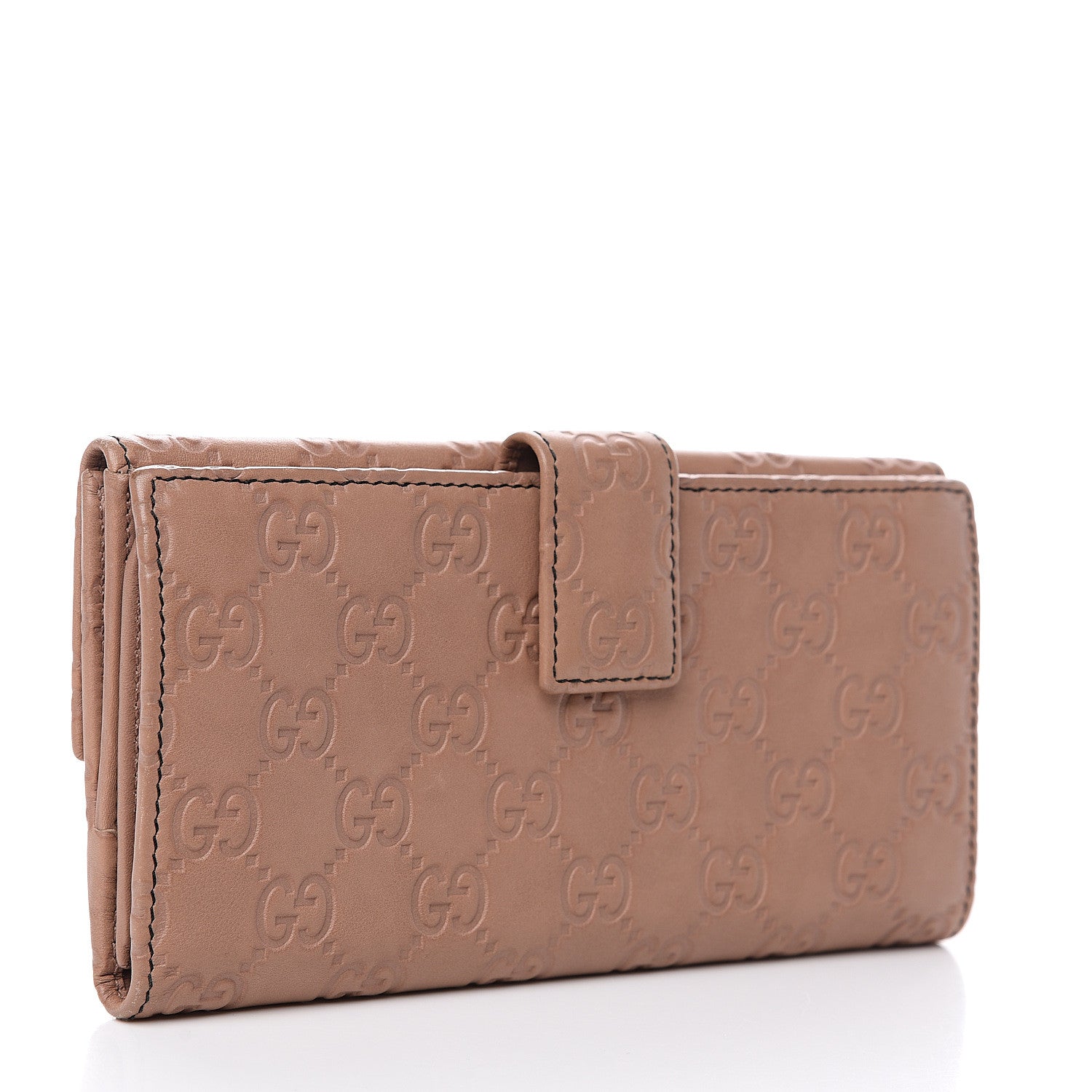 Gucci Guccissima Emily Continental Wallet Camelia 2 of 11