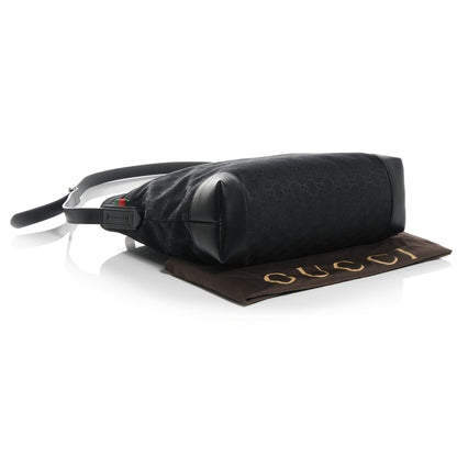 Gucci Monogram Canvas Messenger Bag Black 4 of 7