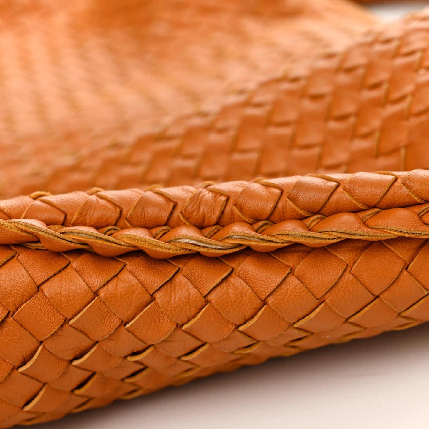 Nappa Intrecciato Large Veneta Hobo Ochre