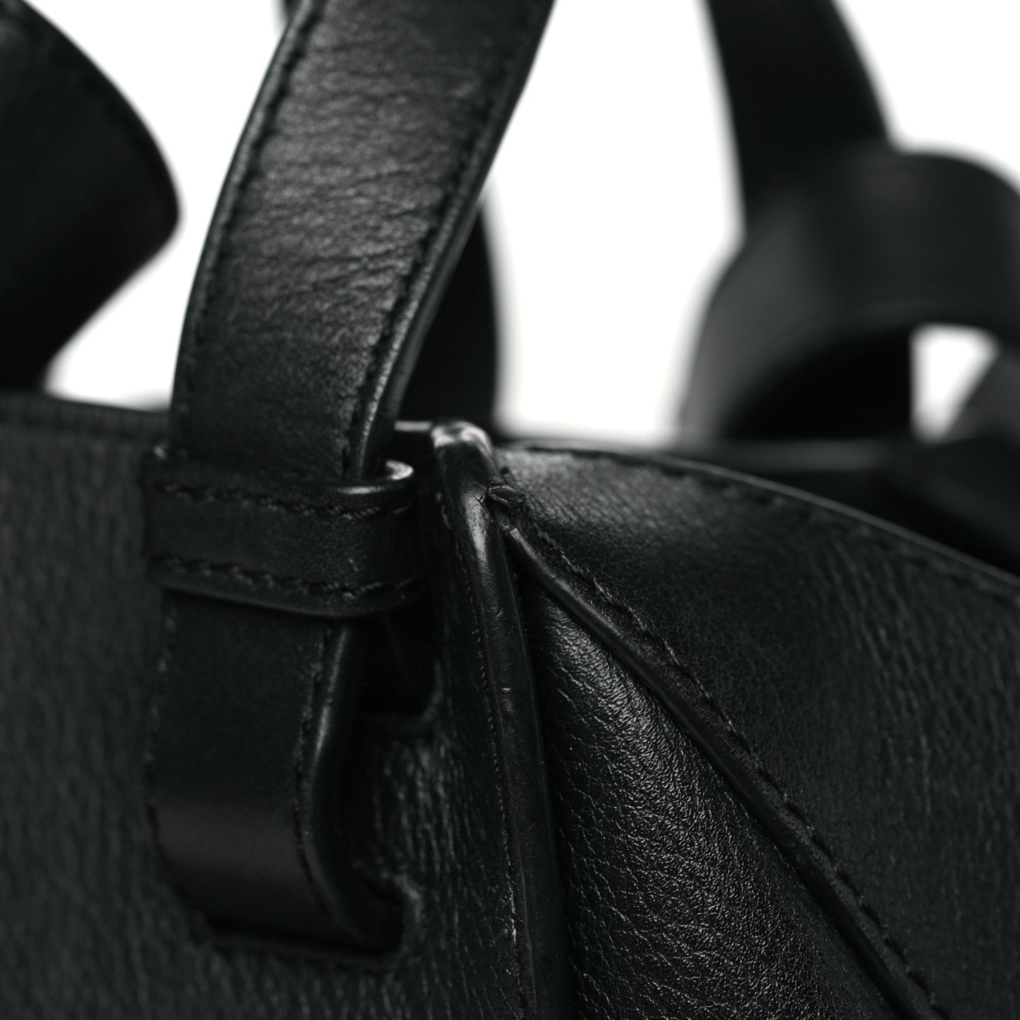 Calfskin Small Hammock Shoulder Bag Black