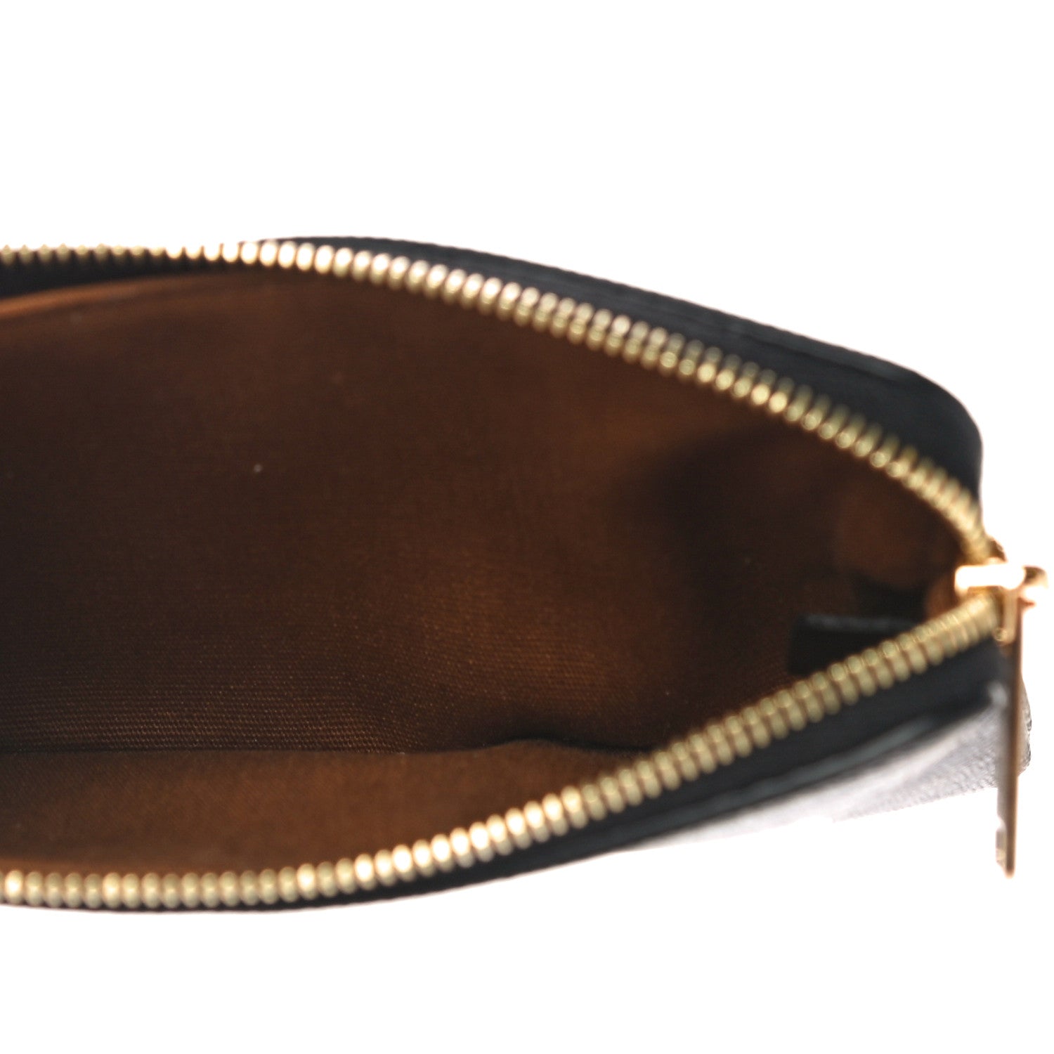 Celine Triomphe Canvas Logo Coin and Card Pouch With Hook Black 5 of 10